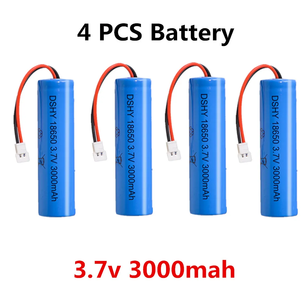 Rcボート用バッテリー,パーツ,3.7v,3000mah,tx686,2個,3個,4個