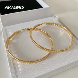 Europe Top Quality Designer Gold Big Small Circular Earrings Women Luxury Jewelry Trend