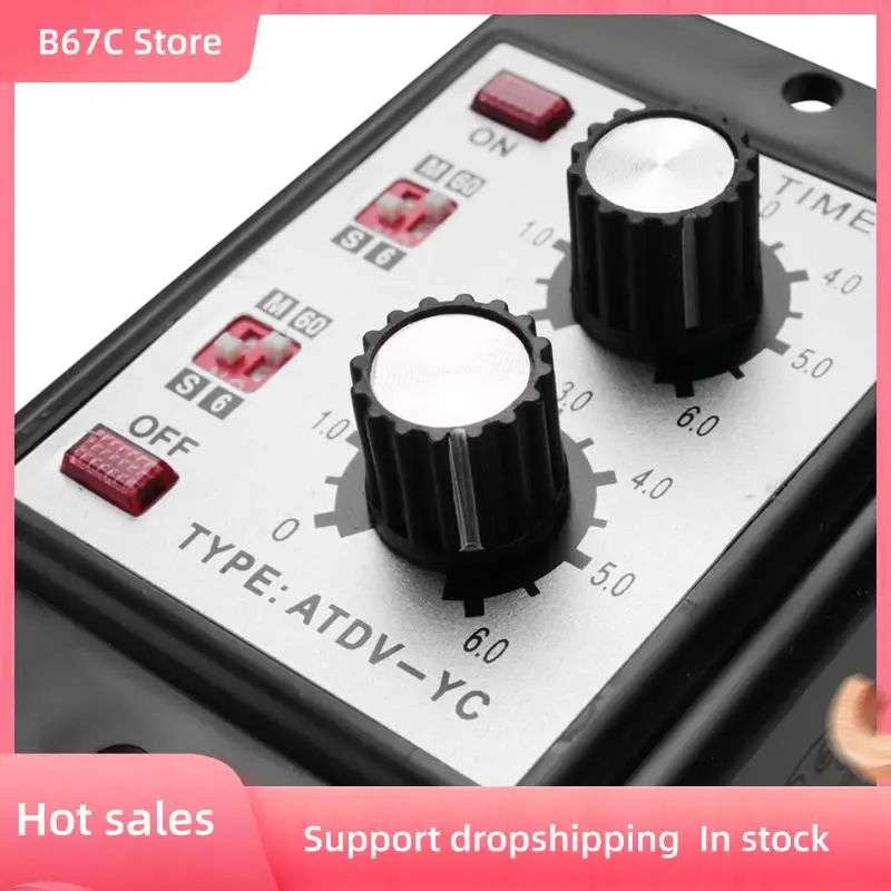 

B67C 5X Вкл. Выкл. Двойной таймер Реле Ручка управления Переключатель времени ATDV-YC 6S-60M Релейная плата переменного тока 110/220 В Электрический доступ (AC110/220 В)