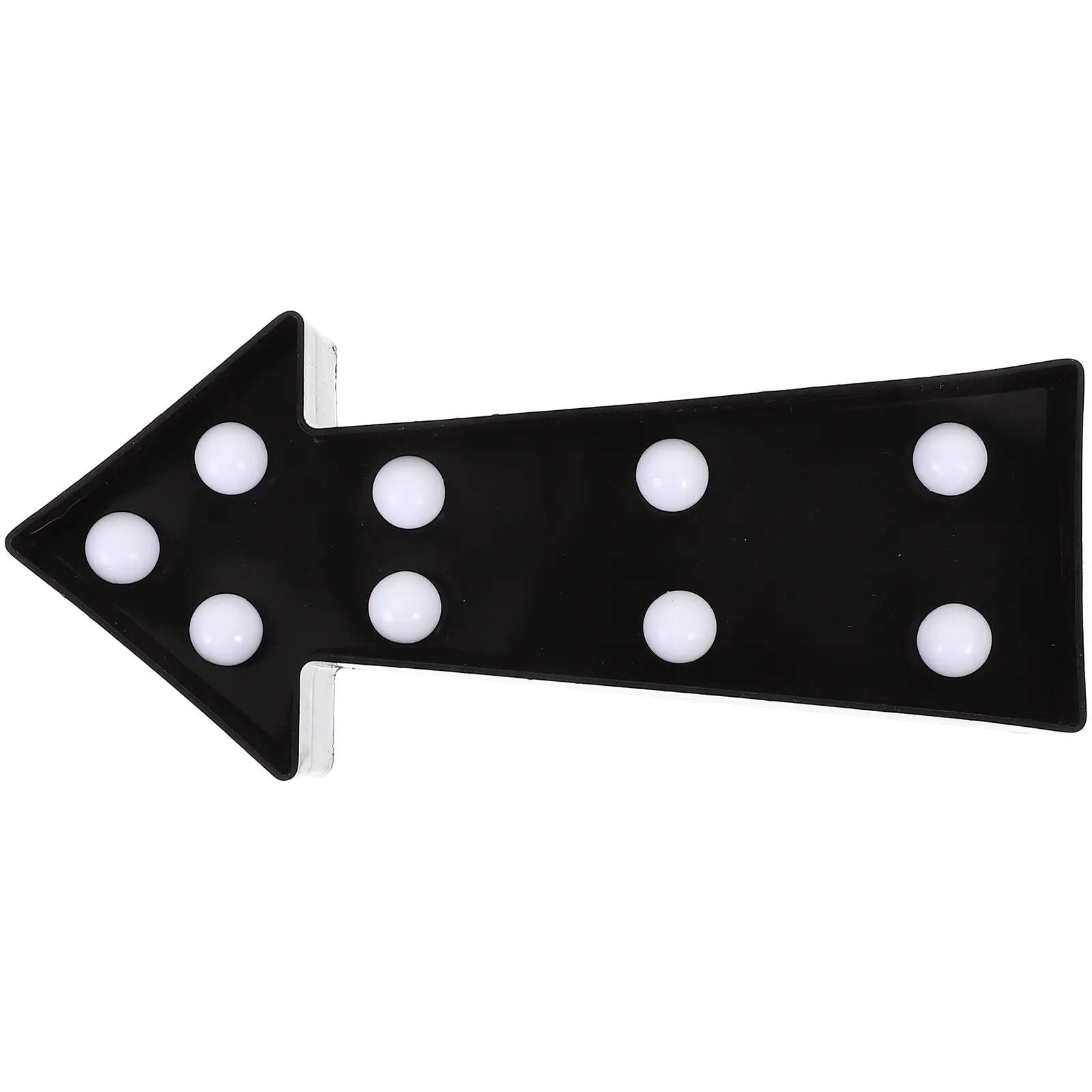 

LED Arrow Sign Light 7 Warm White Lights Operated Arrow Wall Decor for Nursery Kids Room Mantel Yard Party Decor