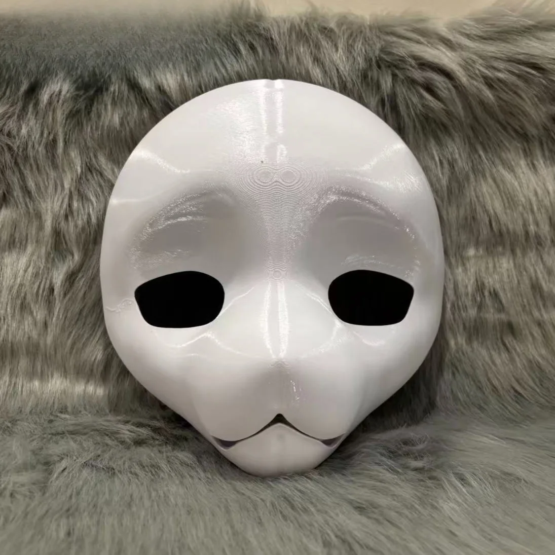 Fursuit Head Base Kemono - Long Kiss Handsome Wolf Beast Set Skull 3D Printed Furry DIY Anime Accessories Cosplay Props