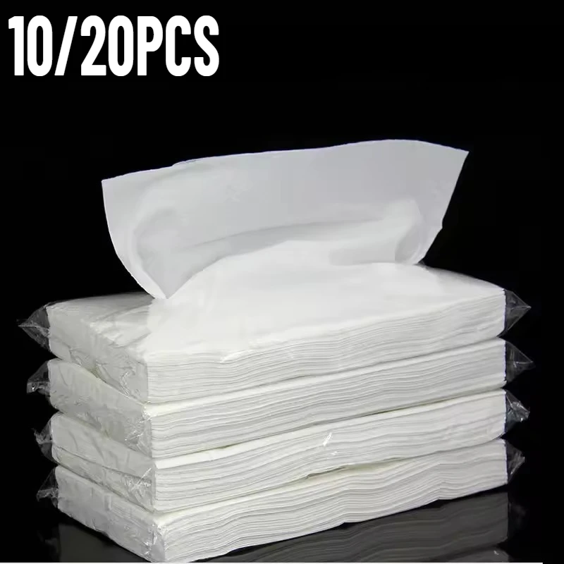 10/20PCS Rectangular Replacement Paper Tissue Disposable Paper Tissue Suitable For Daily Household Car Bathroom Restaurant Use