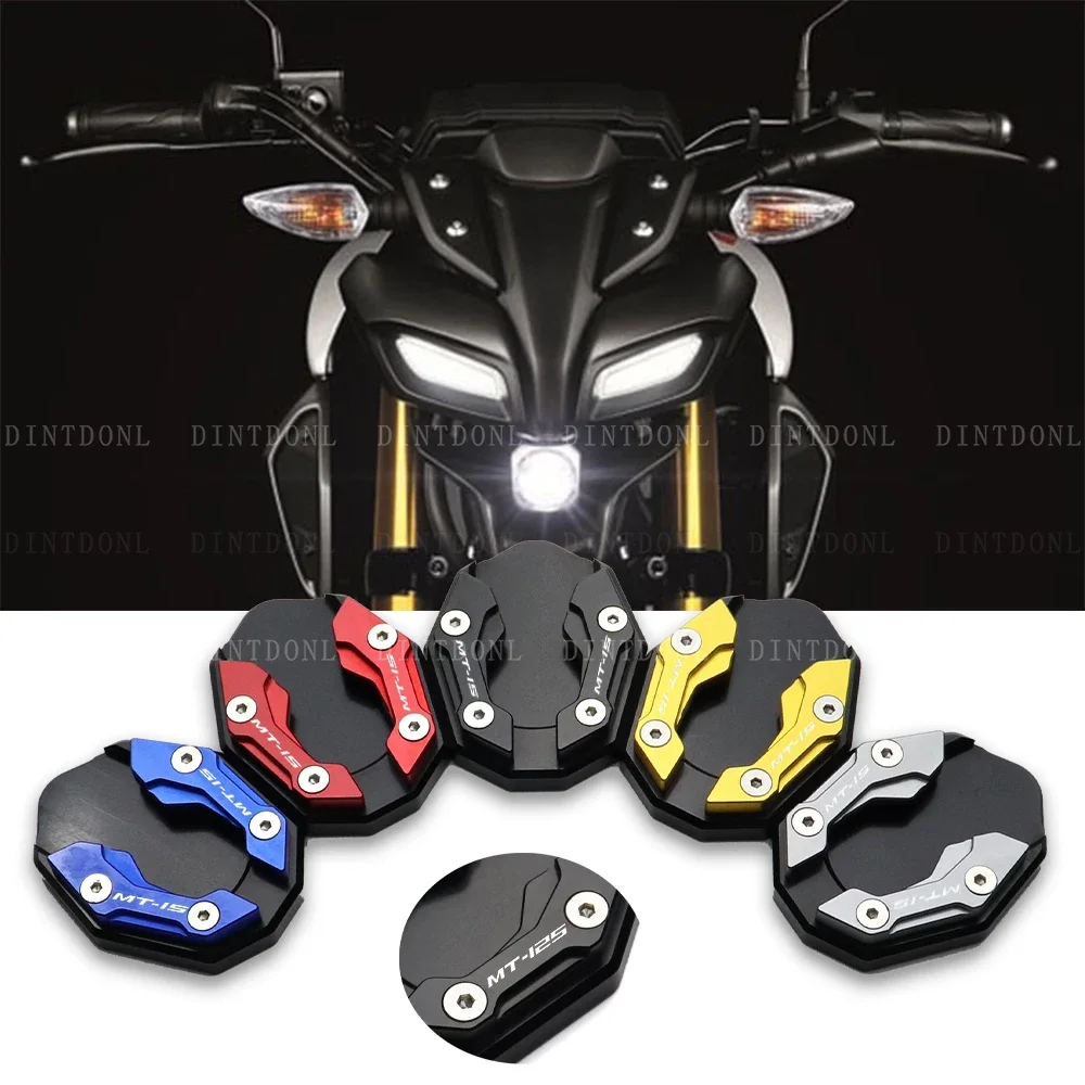 Side Kickstand Extension Plate For YAMAHA MT15 M-SLAZ MT125 2015-2020 MT FZ 15 25 2022 2021Motorcycle Stand Enlarger Foot Pad