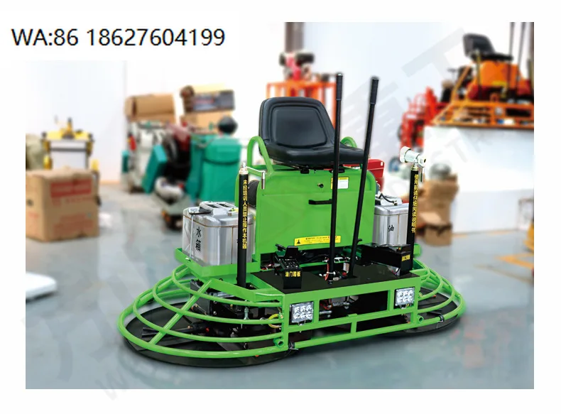 Double Rotary Ride On Power Trowel Concrete Helicopter High Efficiency Floor Polishing Finishing Construction Machine
