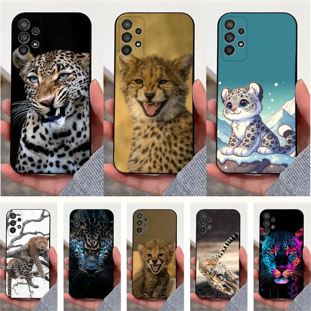 

Cool Leopard Phone Case For Samsung S25,S24,S23,S22,S20,S21,S10,Ultra,Plus,Lite,FE,Soft Silicone Black Cover