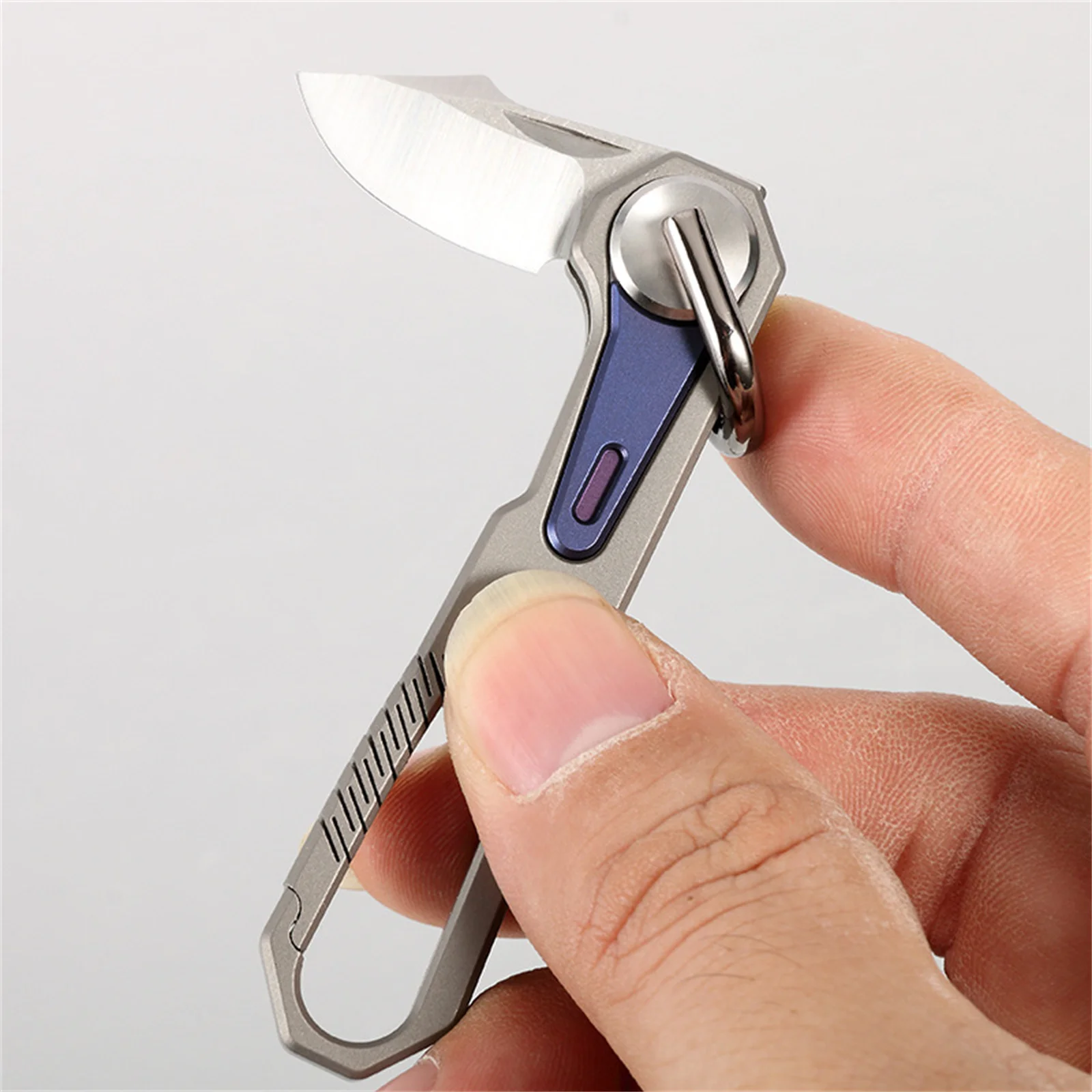 Mini Titanium Keychain Knife EDC Outdoor M390 steel Folding knife Pocket Knife