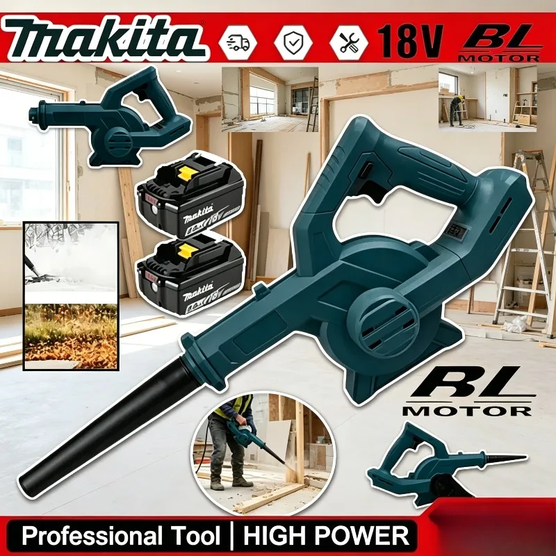 

Makita Cordless Adjustable Leaf Blower Electric Air Blower Computer Dust Collector, Makita Snow Blowing Garden Power Tool.