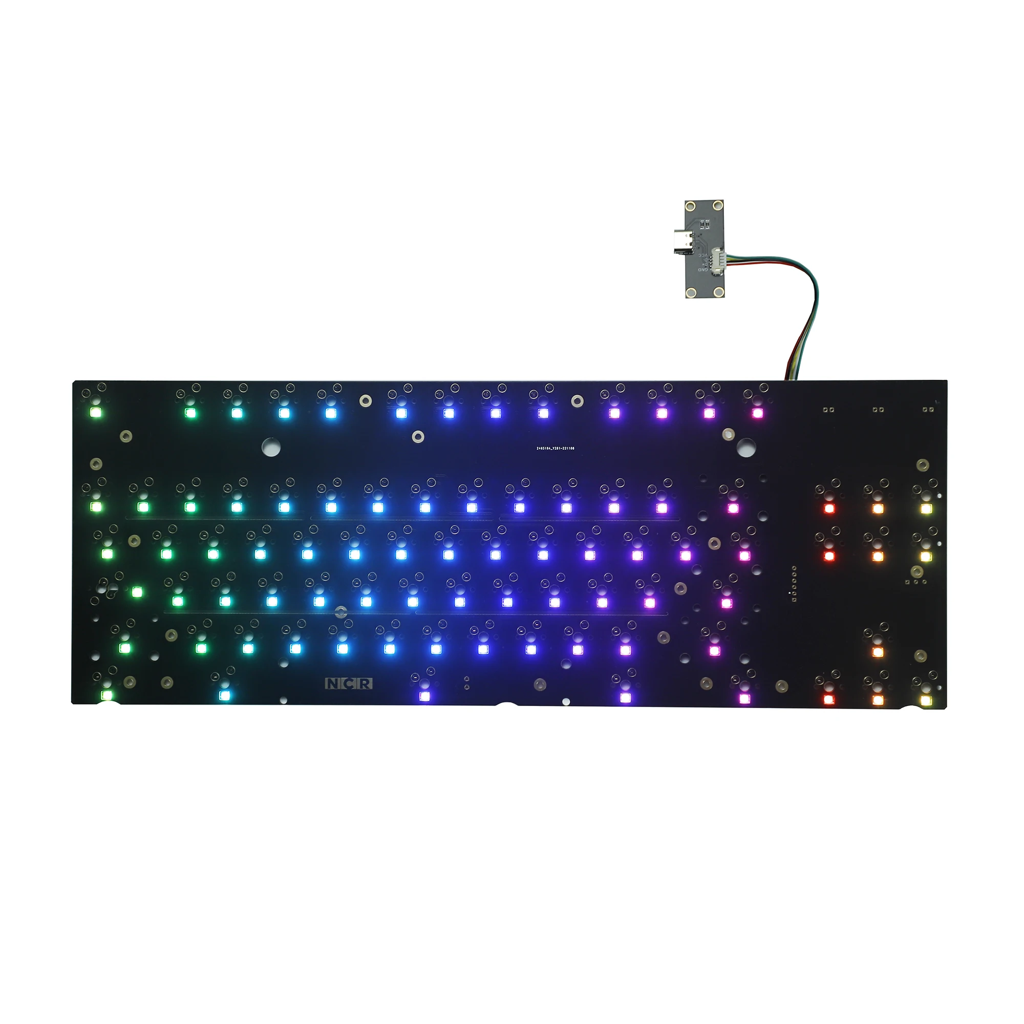 

NCR80 R2 RGB 80% Hot Swappable ANSI 7u Space VIA Type C Detachable PCB