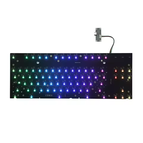 NCR80 R2 RGB 80% Hot Swappable ANSI 7u Space VIA Type C Detachable PCB