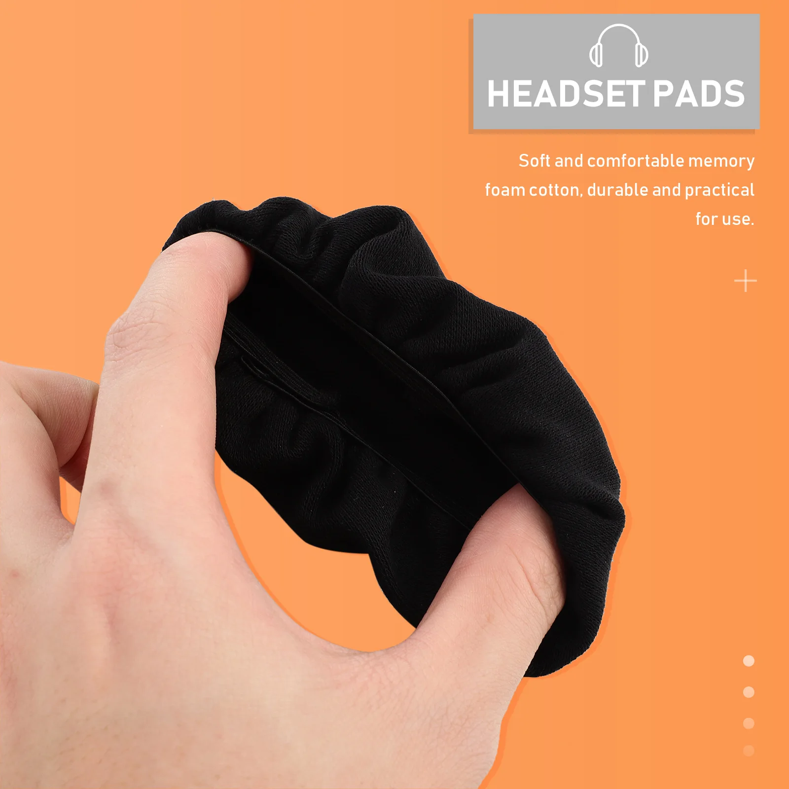 

4pcs Stretchable Cotton Headphone Covers Sanitary Earmuff Protectors Dustproof Washable Ear Cushions For 6-8.5Cm