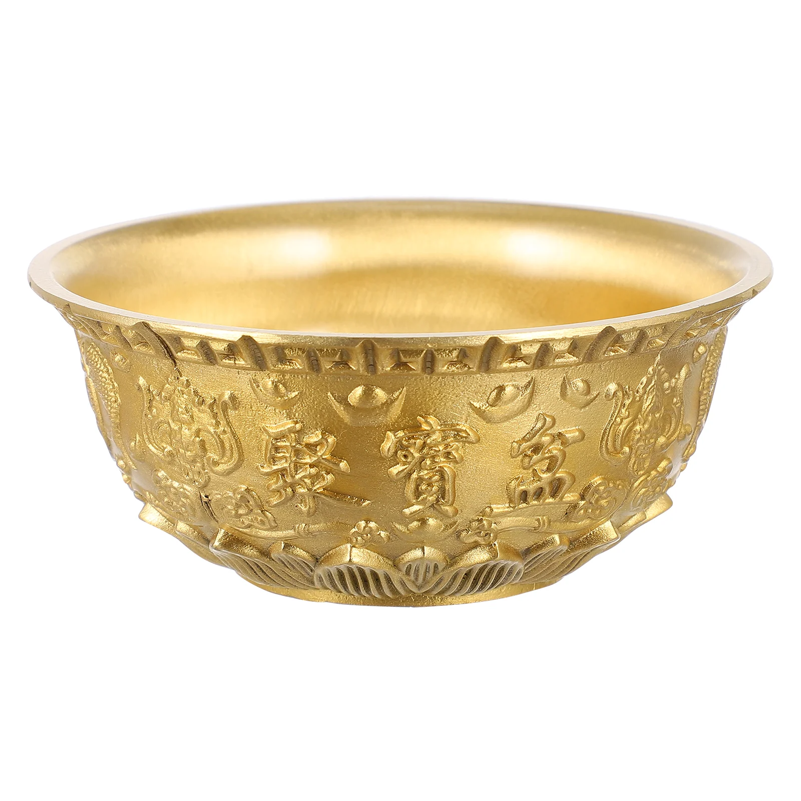 

Cornucopia Ornament Treasure Basin Golden Office Decoration Wealth Bowl Decorations Brass Temple