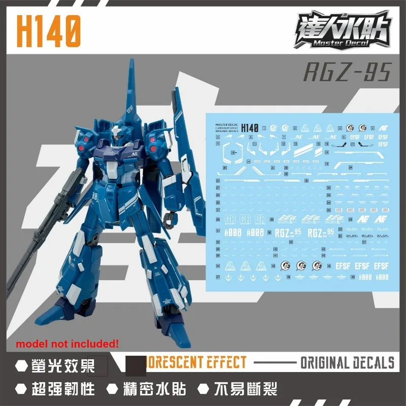 adesivos-de-Agua-fluorescentes-master-decal-h140-para-hguc-1-144-rgz-95-rezel-adesivos-de-alta-precisao-para-montagem-de-modelos-diy
