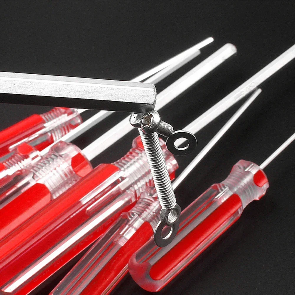 7pcs 1.5mm-6mm Hexagon Screwdriver Set Flat Head Hex Magnetic Repairing Electronics Toys Furniture Hand Tools Accessories