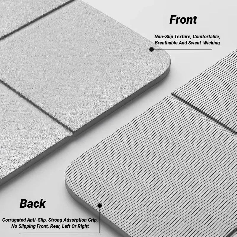 سجادة يوجا قابلة للطي صديقة للبيئة من مادة Tpe قابلة للطي للسفر واللياقة البدنية ومضادة للانزلاق للبيلاتيس والتدريبات الأرضية