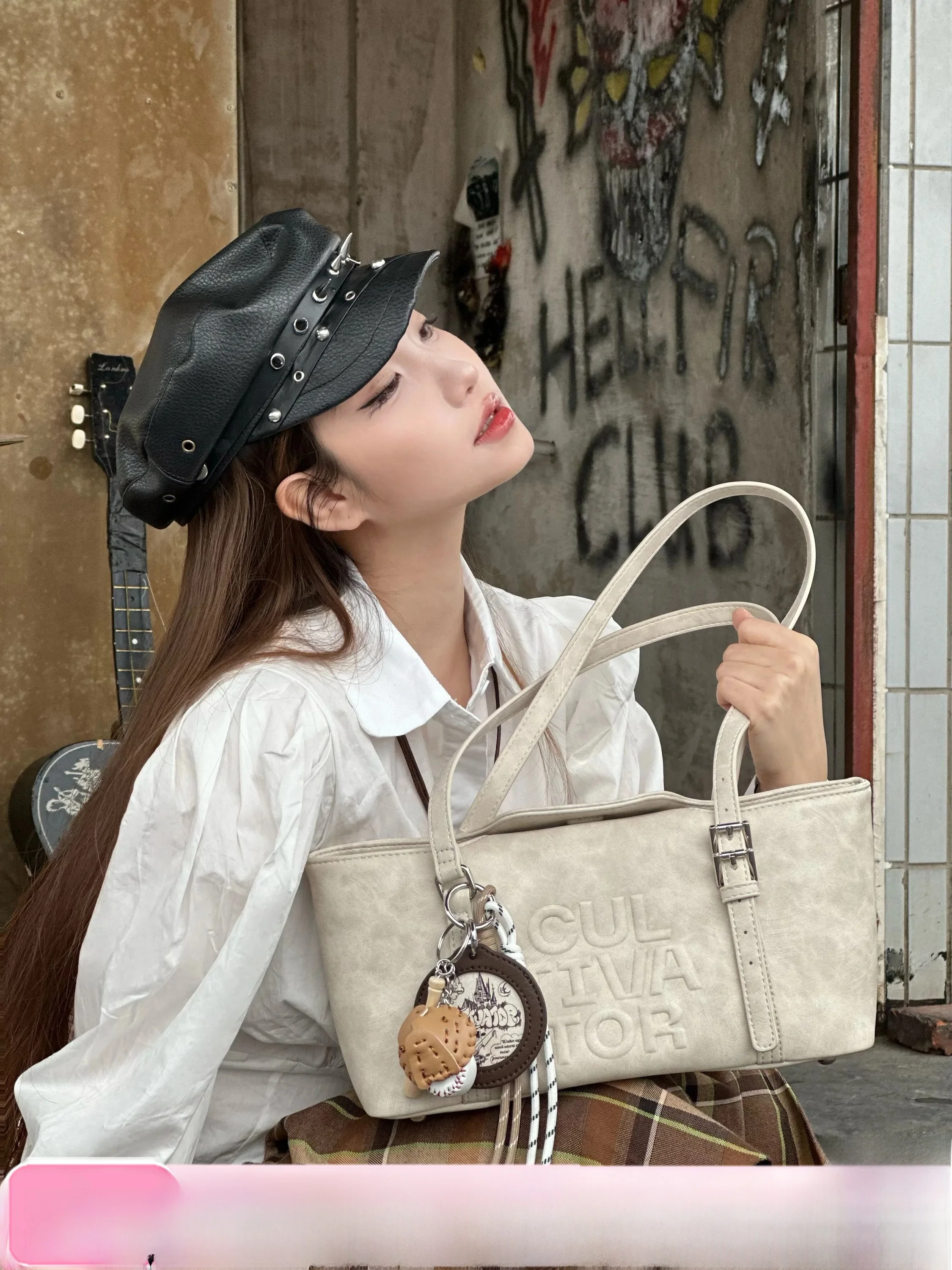Casual Versatile Cultivator Original Retro Commuter Bag Underarm Bag Single Shoulder Bag for Daily Use Soft PU Leather
