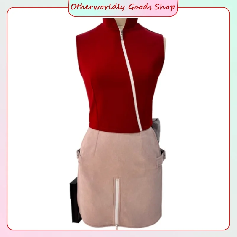 

Anime Haruno Sakura Cosplay Costume High-quality Comic-Con Cosplay Outfit Full-set Costume for Gifting