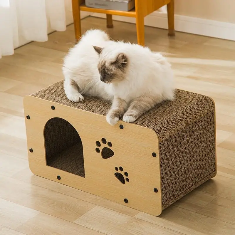 Rectangular Cat Nest, Cat Scratching Board, Corrugated Paper Cat Scratching Board, Cat House Cat Toy