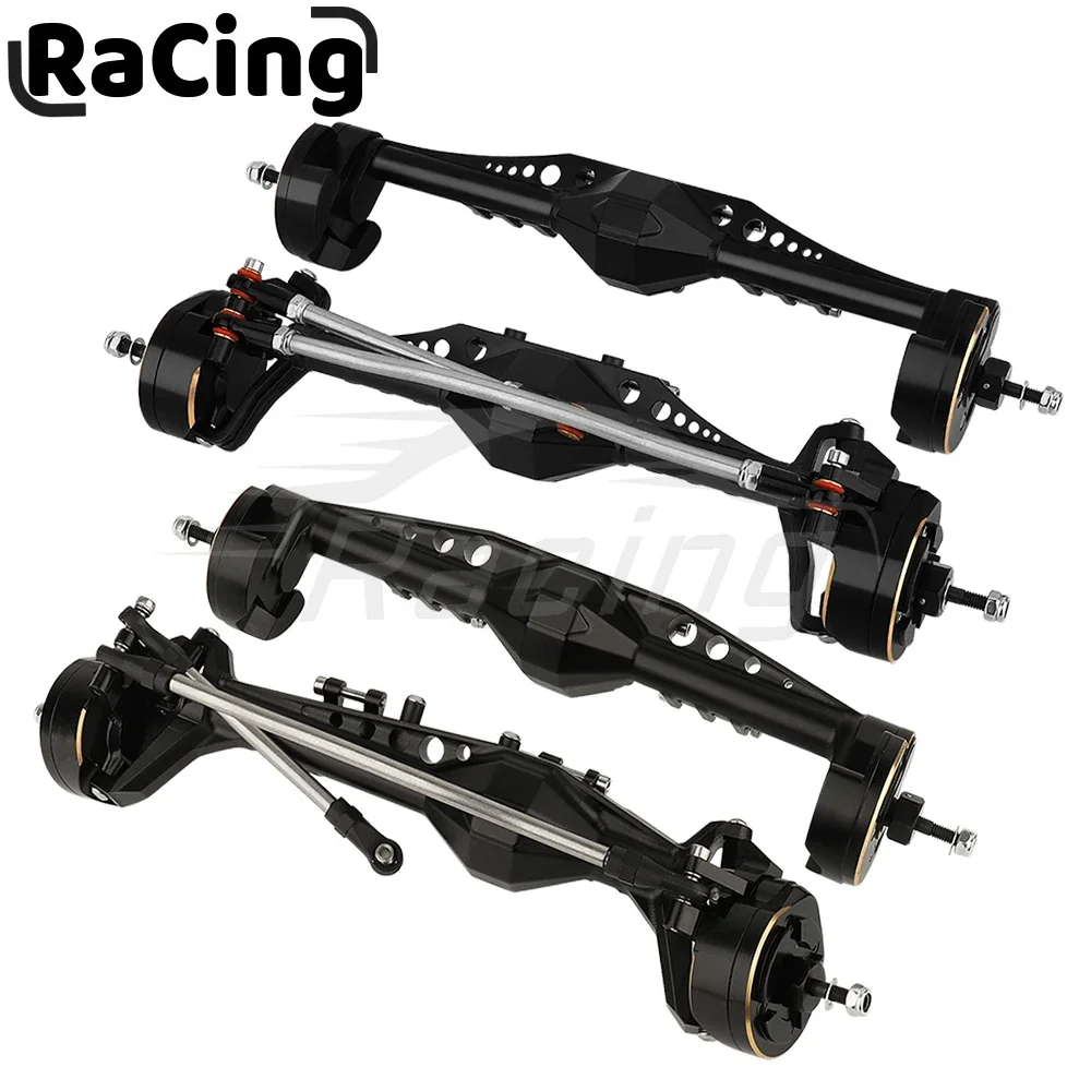 Upgraded Heavy Duty Brass + Metal Front Rear Portal Axles for 1/10 RC Axial Capra 1.9 Unlimited Trail Buggy UTB Currie F9 Parts