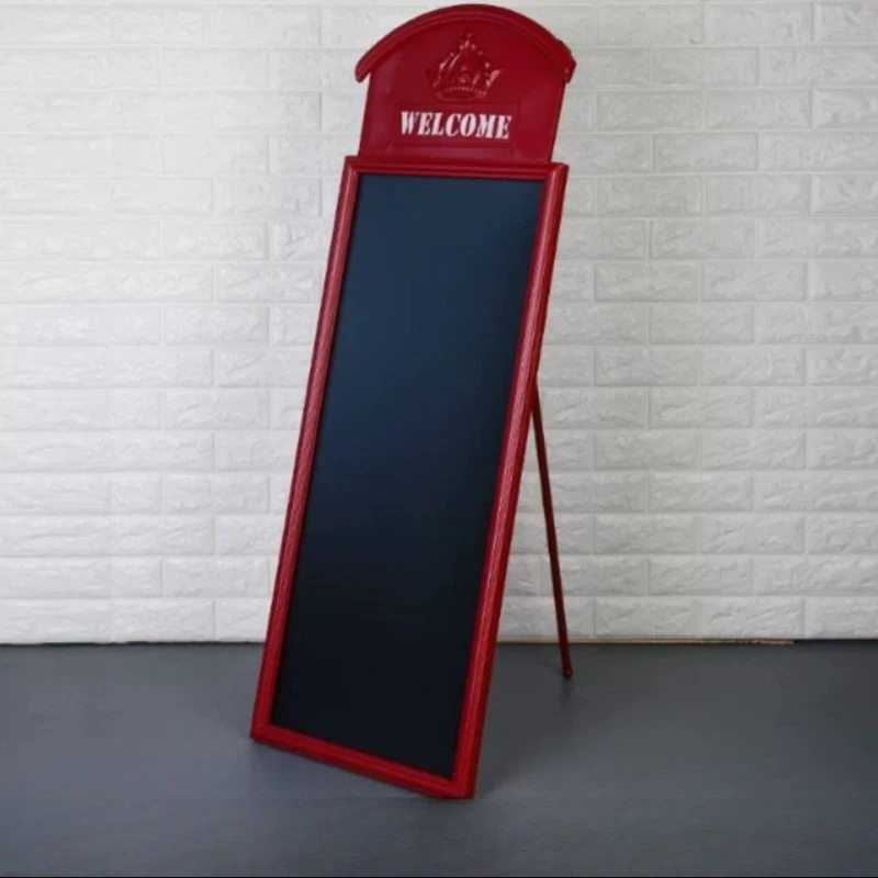 Retro Decorative Boards Coffee House Bar Message Boards Outdoors Hanging Handwritten Display Board Creative Vertical Board