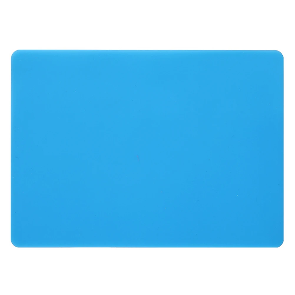 

1PC Resin Mold Silicone Mat Keep Desk Clay Mat for DIY Handwork Pendant Making Jewelry Casting - Size L (Blue)