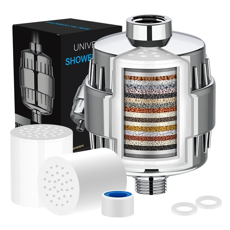 15-20 Stages High Household To Remove Chlorine Fluoride Heavy Metals Filtered Soften Hard Water for Shower Head Cleaning Purifie