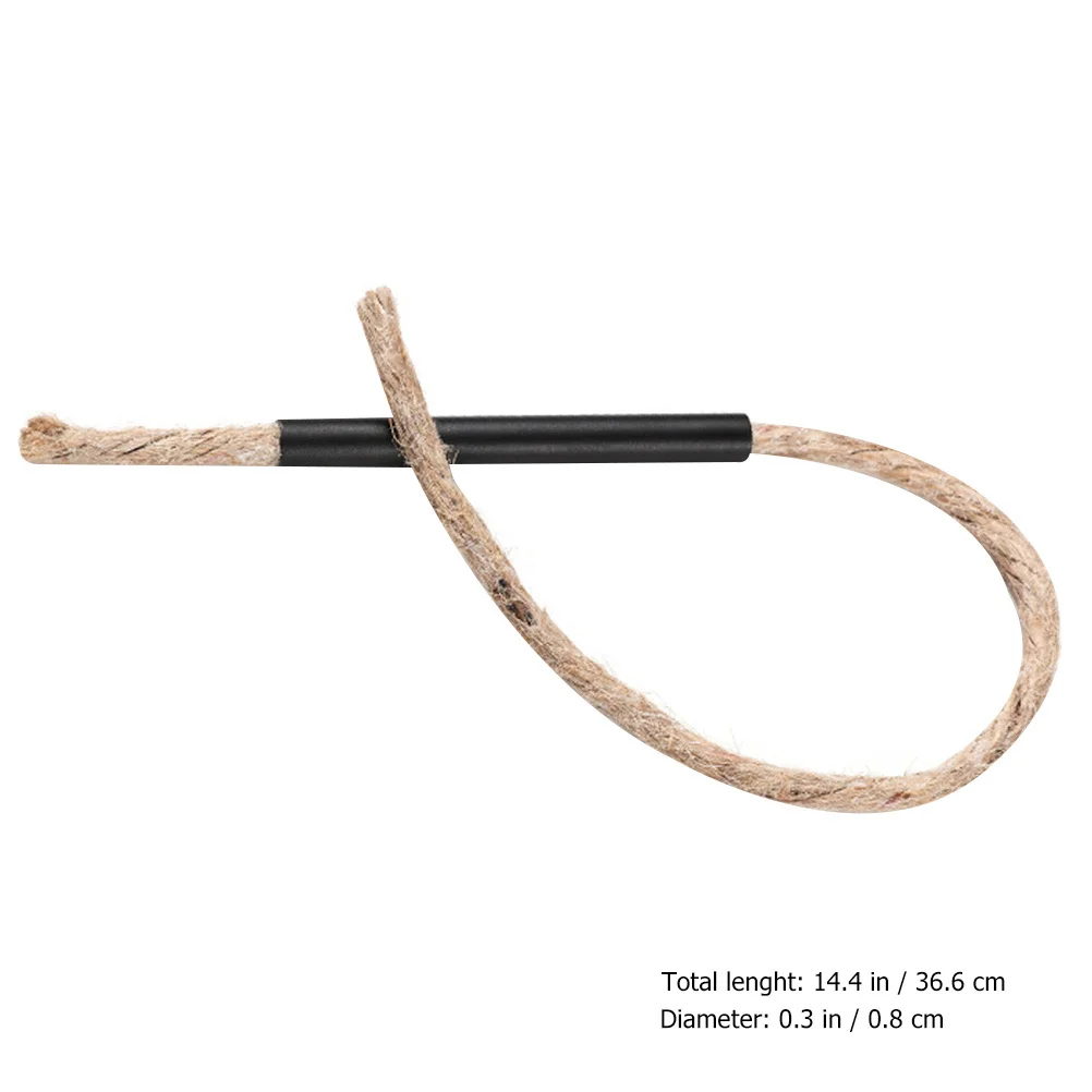 4 Sets Outdoor Wick Rope Survival Lighter Camping Ropes Hemp Cord Fire Cords