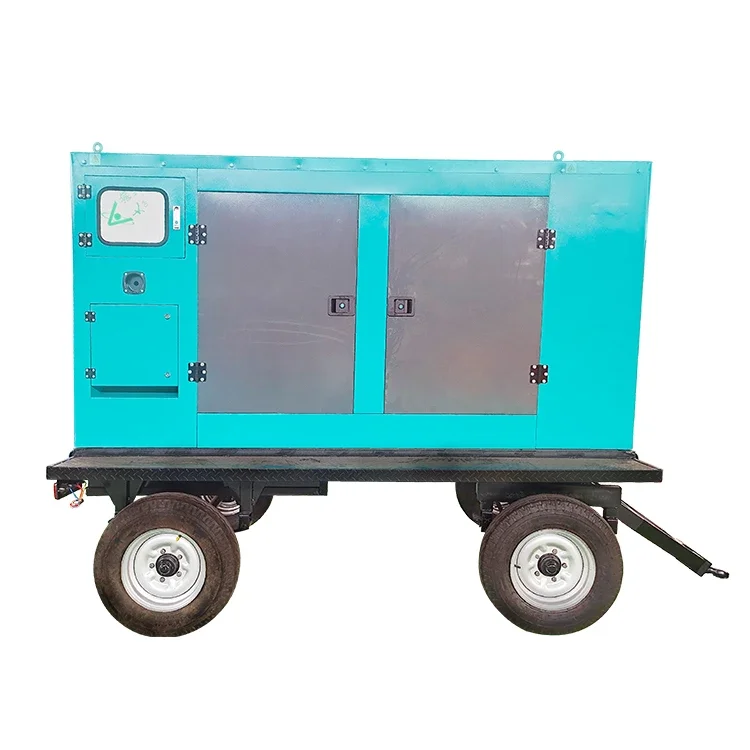 Factory price 50kw trailer silent generator 60kva diesel generator