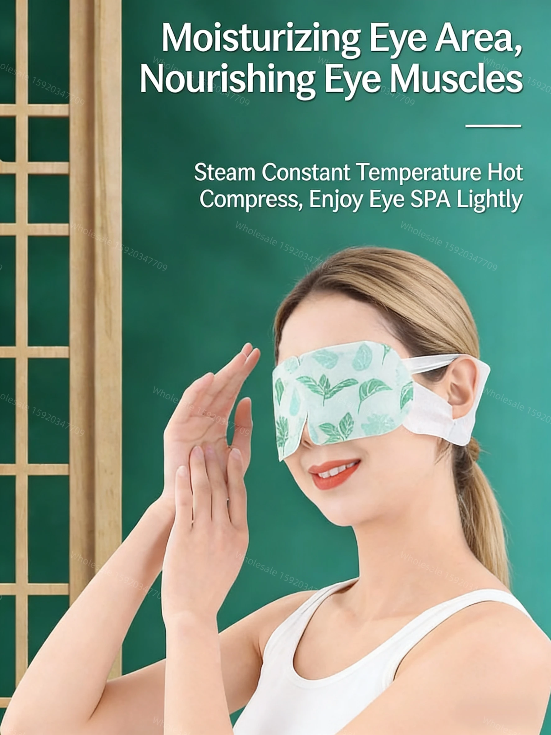 thermal eye eye disposable  5 Packs Disposable Steam Self-Heating Eye Mask - Hot Compress for Fatigue Relief & Eye Protection