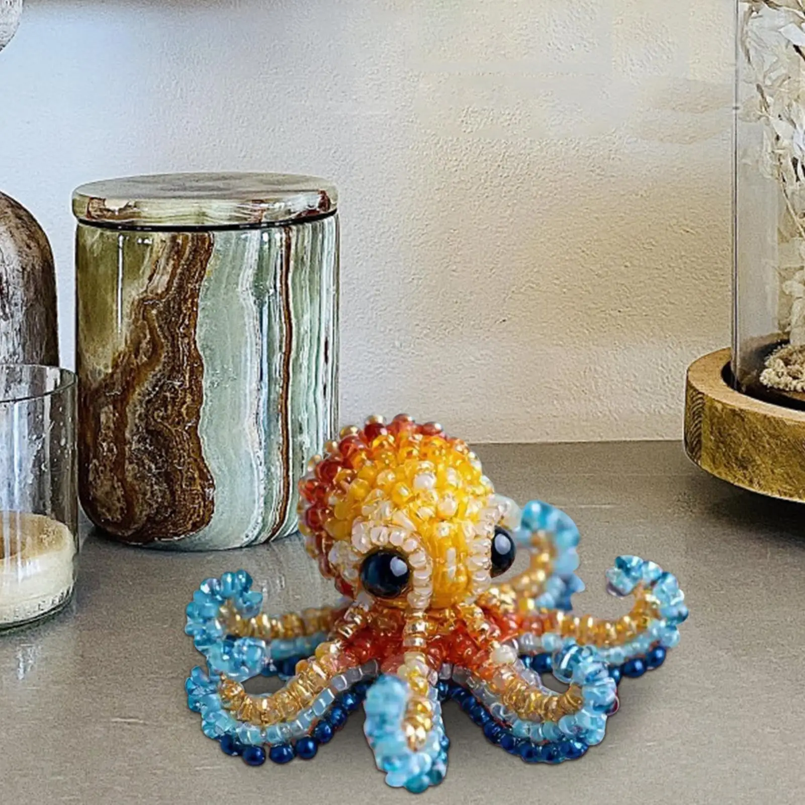 3D ビーズ刺繍キット 初心者向け 海の生き物 ビーズ刺繍キット 創作活動 アートクラフト用品 母親用