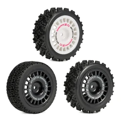 4Pcs Glued Rubber Tire On Road Tire Wheel z 12mm Hex do RC Rally Racing Car TT-01 TT-02 XV-01 DF-03 HPI WR8 Upgrades Parts