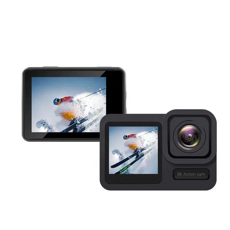 

Go 11 Black action camera Waterproof sports webcam with Front LCD Touch Rear Screens pro new model