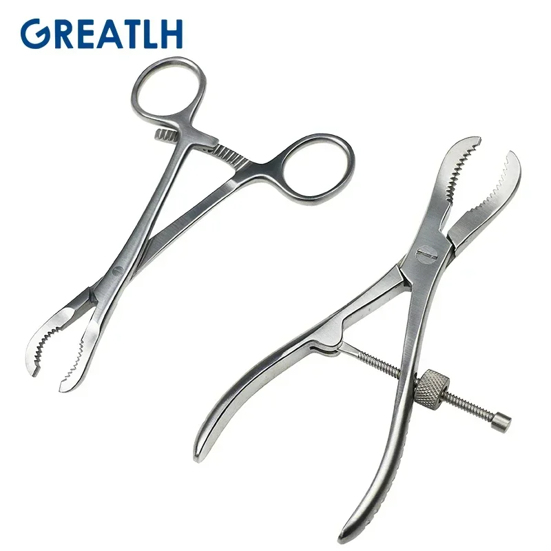 1pcs Stainless Steel Toothed Phalanges Reduction Forceps Bone Holding Forceps Autoclavable Orthopedics Surgical Instruments