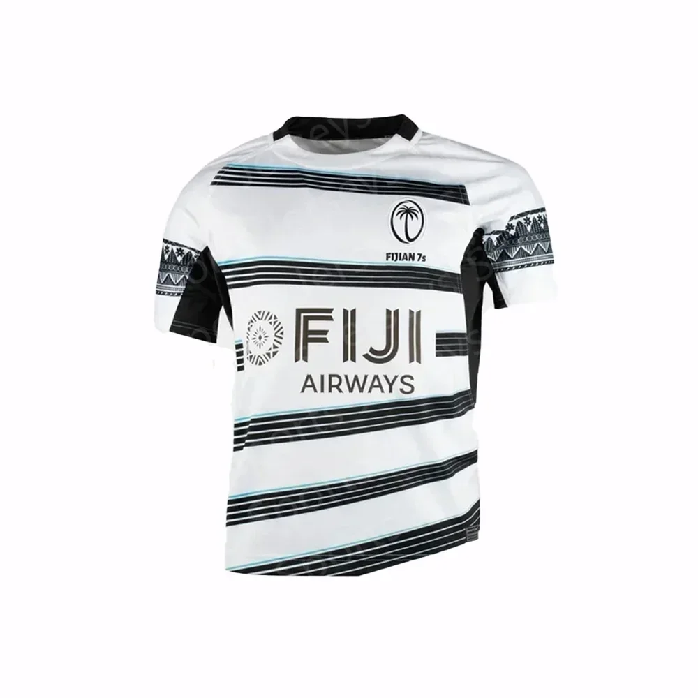 New Fiji Rugby Fans Special 3DT Shirt Men's/Boys Loose Sport Crewneck T-shirt Women's Rugby Sweat Absorbent Breathable T-shirt