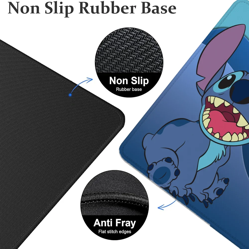 Simpatico tappetino per mouse grande Xxl Accessori da gioco Stitch Armadietto per PC Giochi Scrivanie per computer Tastiera per giocatori Tappetino per mouse Tappetini per anime