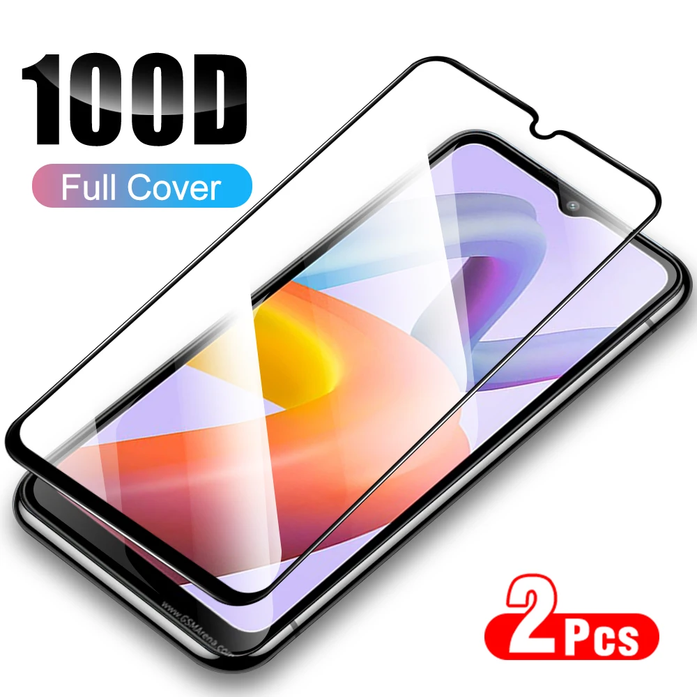 2pcs Black edge transparent tempered glass For Xiaomi Redmi A2 plus redmy readmi A1 Prevent scratching screen protector Film