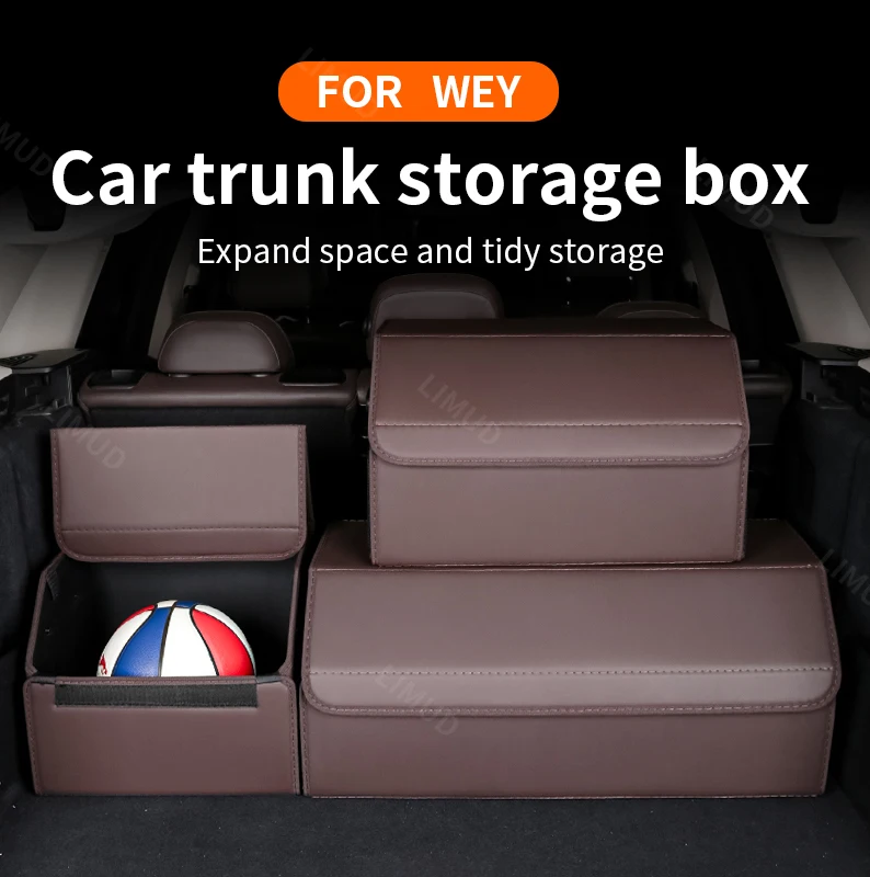 

For WEY Coffee 01 Coffee 02 Car trunk storage box the foldable household car storage box is scratch-resistant and wear-resistant