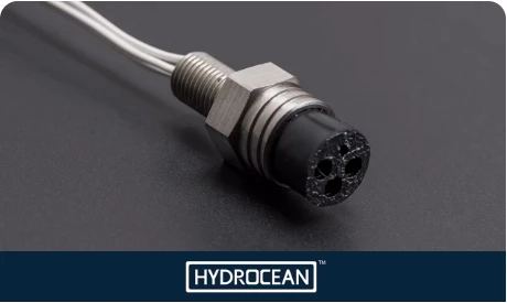 Hydrocean UNDERWATER ELECTRICAL WET-MATE CONNECTORS - Bulkhead Connector Female Socket 2pin to 12pin