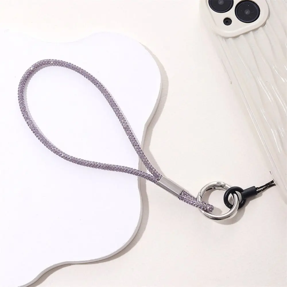 

Diamond Bling Bling Rhinestone Anti-lost Lanyard Phone Neck Strap Phone Wrist Straps Phone Lanyard Cellphone Hanging Rope