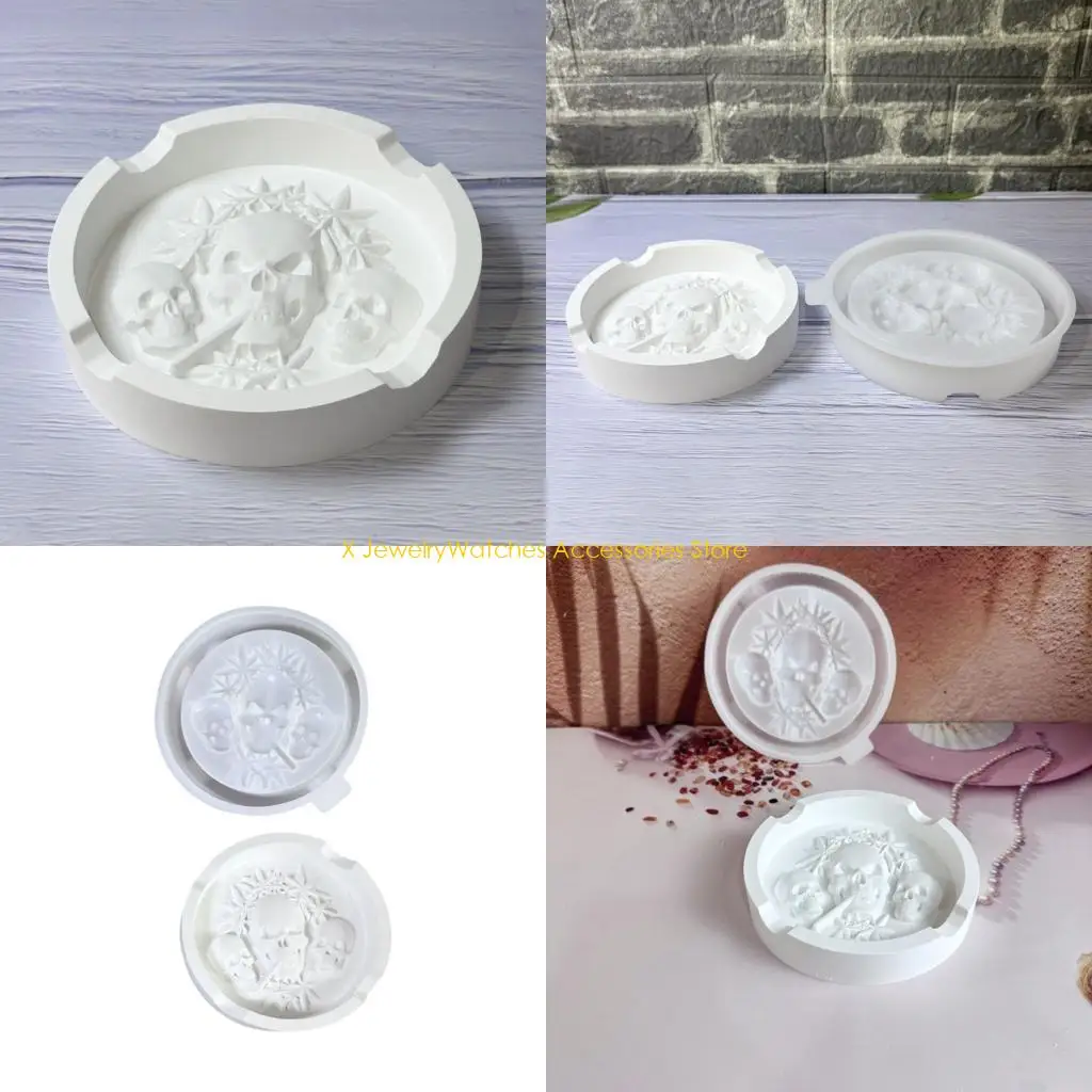 

31 кд премиального силиконового черепа пепельная плесени для бетонных проектов смола