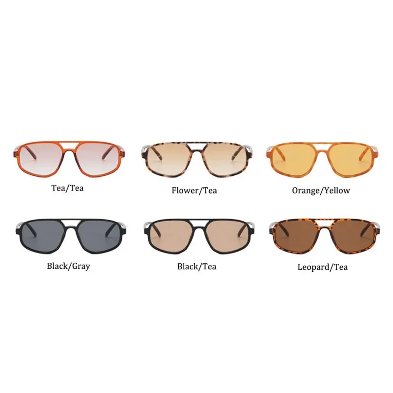 New Polygon Sunglasses Women Luxury Brand Cat Eye Glasses Men Designer Gradient Shades for Women UV400 Lentes De Sol Mujer