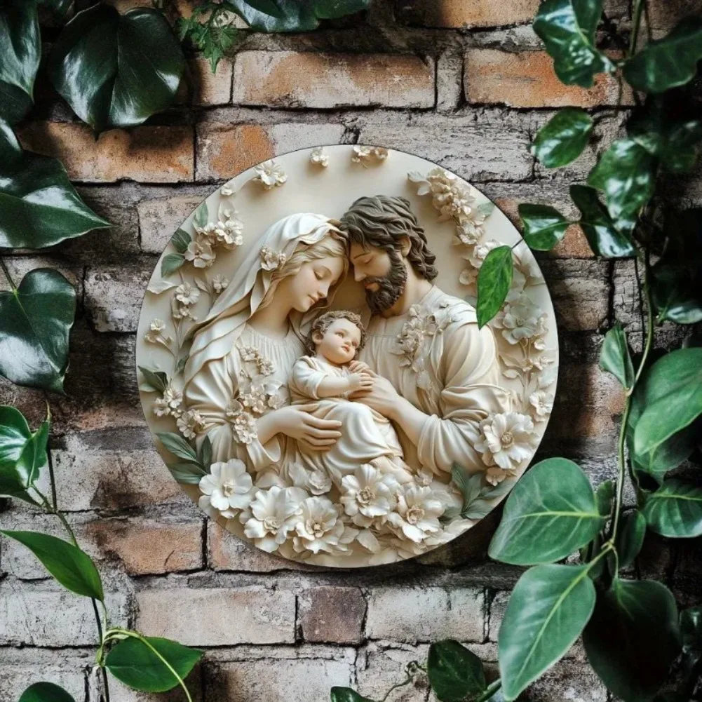 Birth of Jesus Themed Aluminum Wall Art, Perfect for Kitchen, Living Room, Office Decor, Ideal Christmas & Thanksgiving Gift