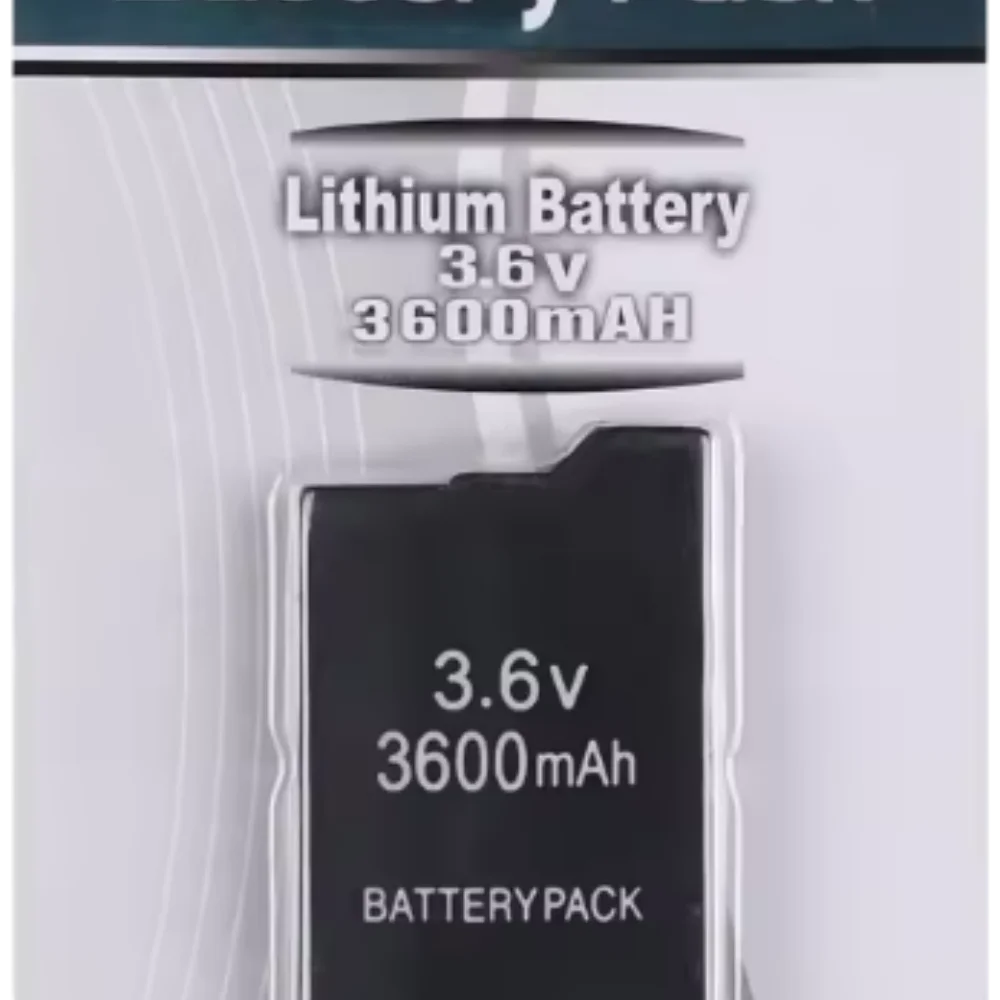 3,6 V para PSP 2000/3000 3600mAh batería de litio recargable para PSP 1000 PSP-S110 3600mAh baterías de litio