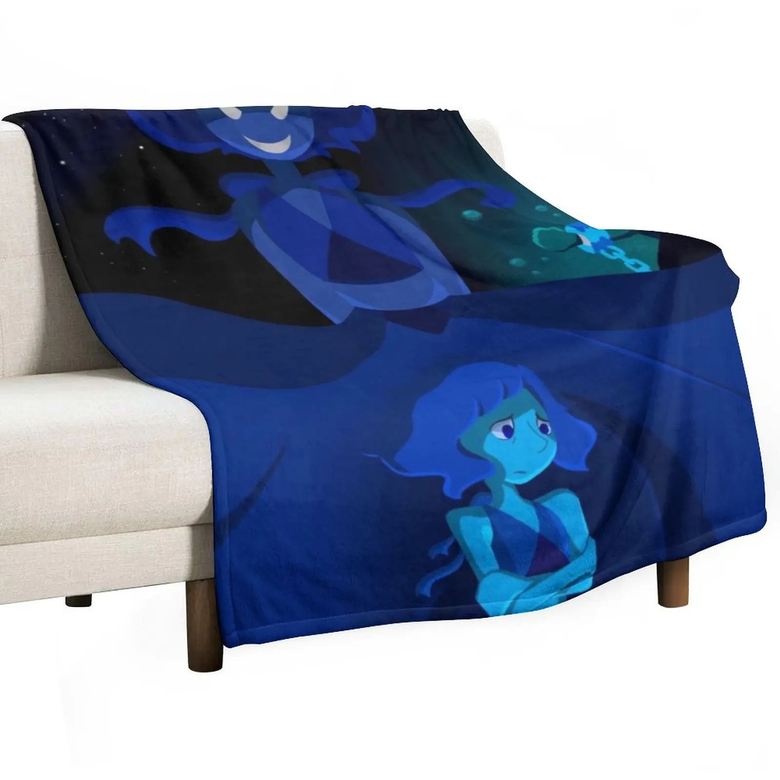 

Lapis Lazuli Steven Universe Throw Blanket Cute Plaid Beach Bed linens blankets ands Blankets