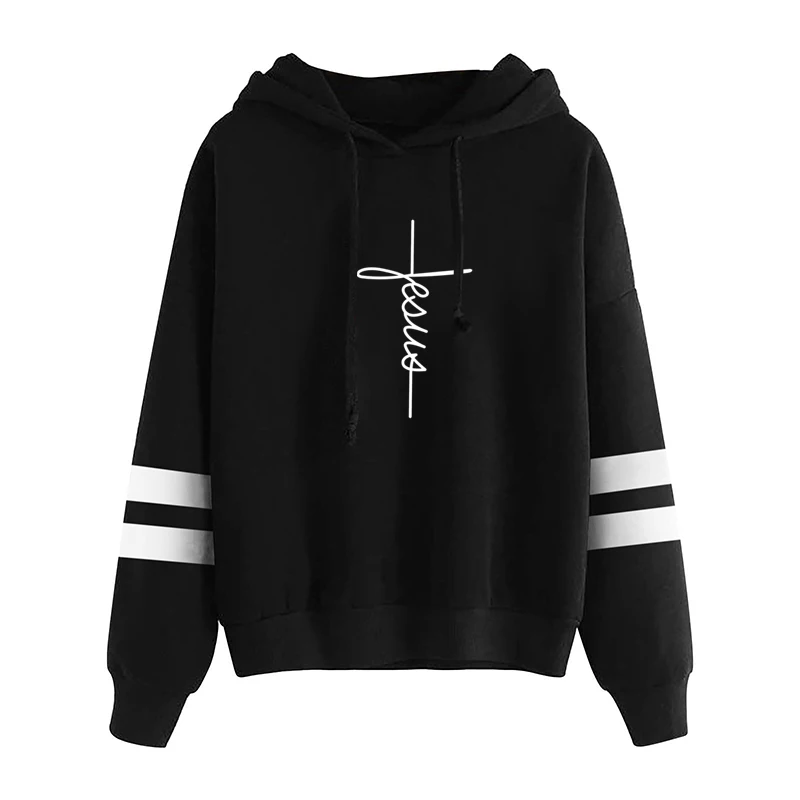 2022 fashion new cross print hooded new autumn long sleeve sweatshirt jacket