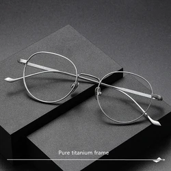 Japanese Retro Style Boston pear shape Pure Titanium Frame Classic Optical eyeglasses as MASUNAGA Same Design CHORD-C