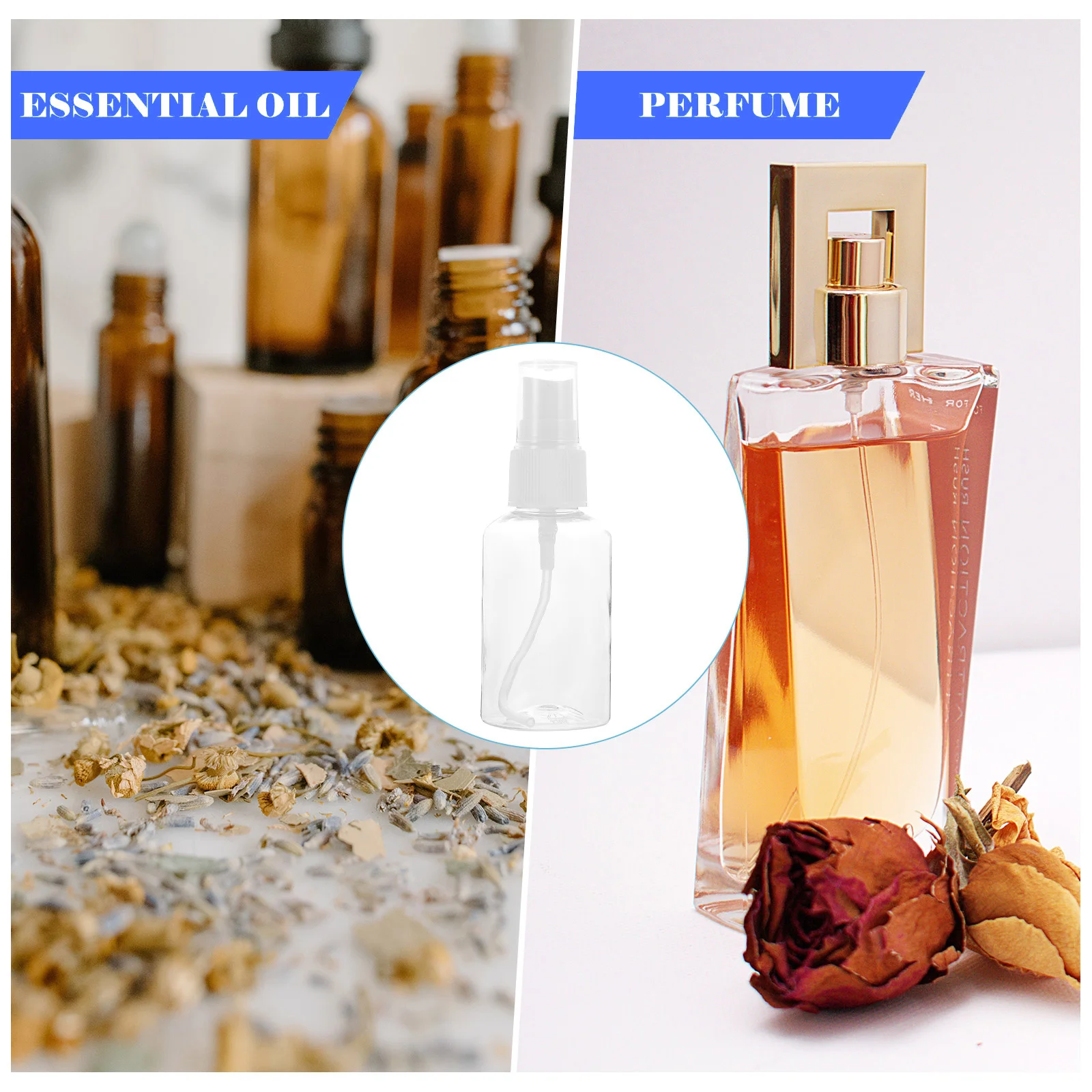 

6Pcs 50Ml Travel Containers Empty Plastic Bottles for Shampoo Lotion Creams Leak Proof Squeeze Dispenser High