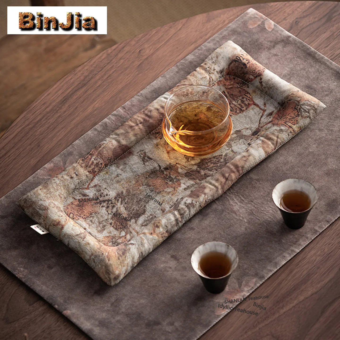 Cotton Stuffing Tea Table Mats Handmade Teacup Coaster Set Drink Coaster Dinner Table Cloth Mat Teaware Accessories Decoration