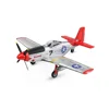LEDライト付き飛行機xka280 P-51,3d 6gシステム,翼幅560mm,2.4ghz,4ch epp rc,戦闘機,rtf,車のおもちゃ,初心者へのギフト 2