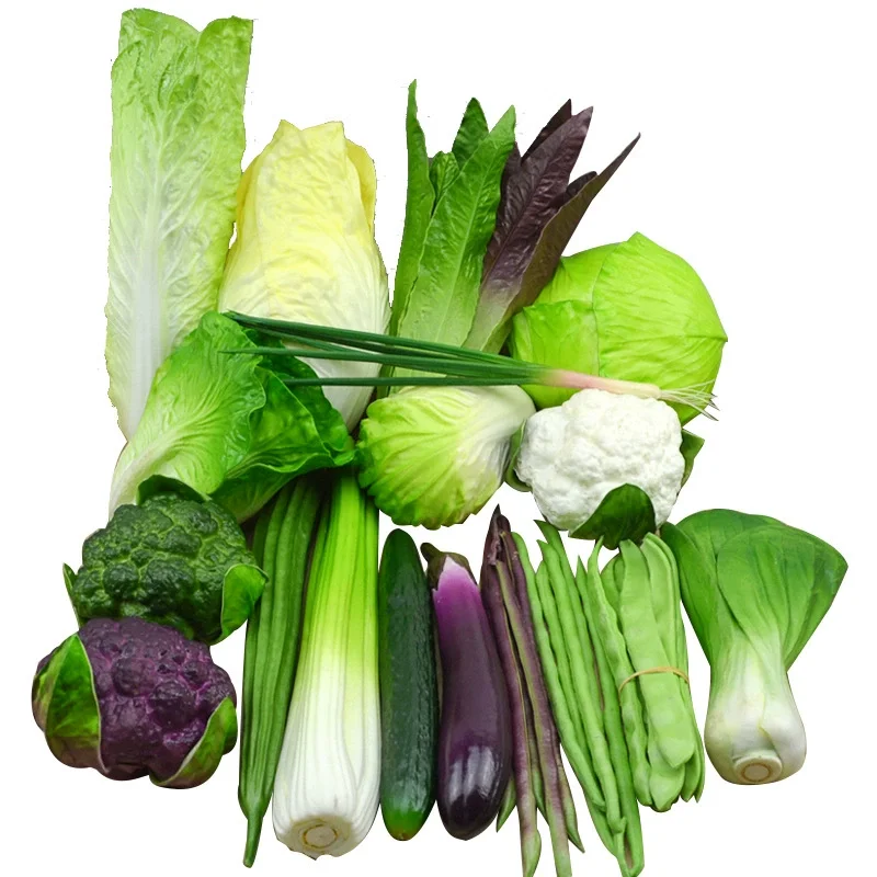 Modelo de vegetales falsos biónicos, diseño de escena, decoración de cocina, accesorios de fotografía, decoración suave de jardín, verduras simuladas
