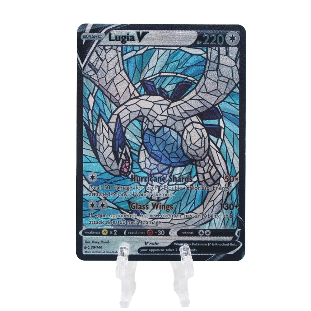 Animes PTCG Cards Kyogre Rayquaza Groudon Texture High Quality Game Hobby Collection Card Boys Girls Birthday Gift